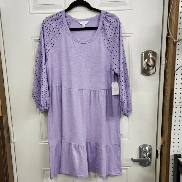 Time and Tru | Dresses | New Time And Tru Eyelet Sleeve Knit Dress Lilac Size Medium 8 | Poshmark Time and Tru | Dresses | New Time And Tru Eyelet Sleeve Knit Dress Lilac Size Medium 8 | Poshmark